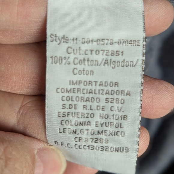 Stetson medium flannel button down with lining - Picture 4 of 11